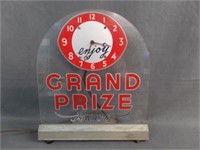 1949 Grand Prize Beer Lighted Counter Clock