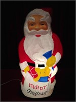 Vintage 18.5" Illuminated Santa Figure