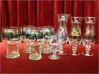 8 Souvenir Bar Glasses
