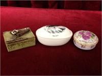3 Collector Trinket Boxes