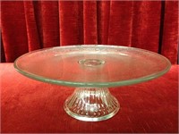 Glass Pedestal Dessert Plate