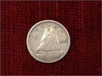 1943 Canada 10¢ Coin