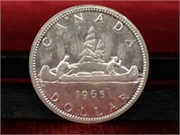 1965 Canada One Dollar Silver Coin