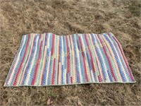 Nice country woven fabric area rug
