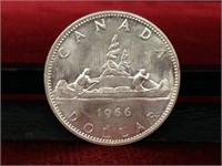 1966 Canada One Dollar Silver Coin