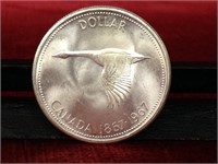 1967 Canada One Dollar Silver Coin