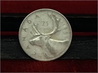 1951 Canada 25¢ Silver Coin