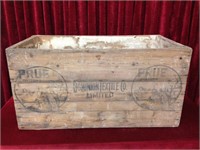 Vintage Dominion Textile Co Wood Shipping Crate