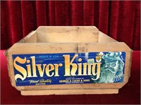 Vintage Silver King Grape Box
