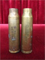 2 - 20mm Brass Shell Casings
