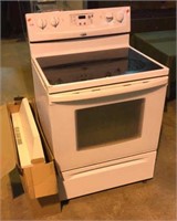Whirlpool electric glass top stove and hood