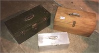 Lot of three vintage boxes