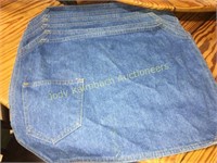 Set of 8 denim placemats with pockets