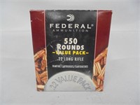 Federal 550rd box, 22LR, 36gr copper plated HP