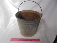 Old galvanized bucket