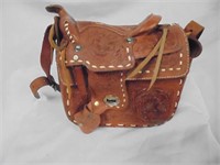 Leather Saddle Purse