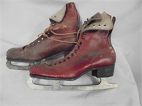 Vintage L Hamrock Ice Skates