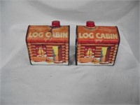 Metal Log Cabin Syrup