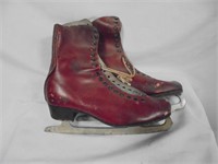 Vintage L Hamrock Ice Skates
