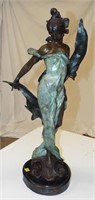 Pierre Roche Bronze Sculpture, Diana