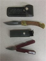 Folding Knife and Multi-tool with Cases