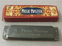 Vintage Music Master Harmonica w/ Box