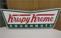 2 Sided Krispy Kreme Doughnuts Sign - 24" x 8"