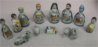 Small Hand Painted Ceramic Nativity Set