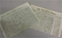 2 - 1860's NEW YORK Newspapers