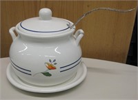 Towle Soup Tureen & Rogers Serving Spoon