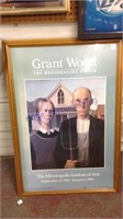 Grant wood framed print