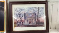 Stone City Office framed print