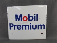 Mobil Premium Porcelain Gas Pump Sign