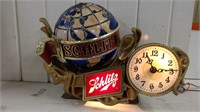 Schlitz  lighted clock