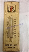 Rockford IA Brick & Tile Co  thermometer