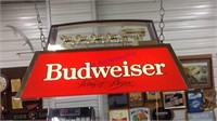 Budweiser pool light w/Clydesdale horse