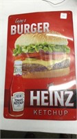 Burger w/Heinz Ketchup sign