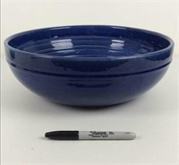 Large blue ceramic bowl