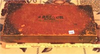Vintage wooden erector set box
