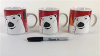 Coca Cola polar bear mugs