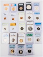Coin Assorted Certified Coin Collection 23 Coins