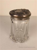 Art Nouveau Glass Jar with Lid