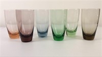 Set of colored glasses