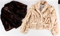 2 Vintage Natural Fur Coats, Berman's +