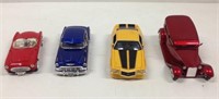 Four 1/24th Scale Collector Cars