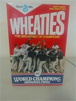 Wheaties 1987 world champions Minnesota Twins