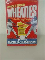 Wheaties 1991 world champions Minnesota Twins