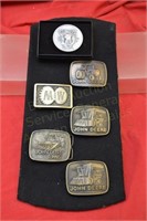 (6) Belt Buckles