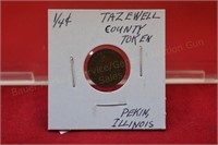 Tazewell County Pekin, IL 1/4 Cent Token