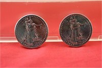 (2) Troy oz. Silver Liberty Rounds